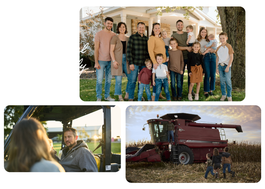 The Slagel family and their Illinois farm